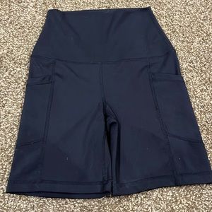 Black Biker Shorts , WITH POCKETS!